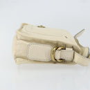 Chloe Hand Bag Leather Ivory Gold Auth ar13809-3