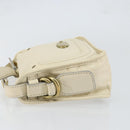 Chloe Hand Bag Leather Ivory Gold Auth ar13809-4
