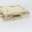 Chloe Hand Bag Leather Ivory Gold Auth ar13809-7