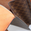 CELINE Macadam Canvas Hand Bag PVC Leather Brown Gold Auth ar13810-16