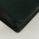 CELINE Chain Shoulder Bag Leather Green Gold Auth ar13811V-17