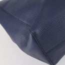 GUCCI Tote Bag Leather Blue Gold 354397 Auth ar13812-16