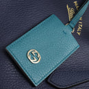 GUCCI Tote Bag Leather Blue Gold 354397 Auth ar13812-17