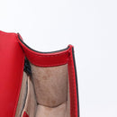 GUCCI Sylvie Sherry Line Chain Shoulder Bag Leather Red Gold 431666 Auth ar13813-19