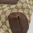 GUCCI GG Canvas Tote Bag Beige Silver 019 0402 Auth ar13814-9