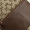 GUCCI GG Canvas Tote Bag Beige Silver 019 0402 Auth ar13814-17