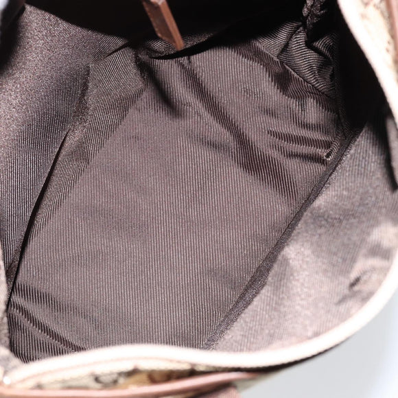 GUCCI GG Canvas Tote Bag Beige Silver 019 0402 Auth ar13814