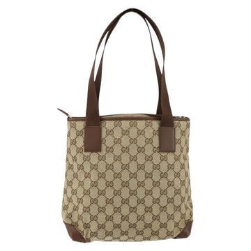 GUCCI GG Canvas Tote Bag Beige Silver 019 0402 Auth ar13814 - 0
