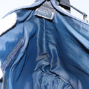 Christian Dior Trotter Canvas Shoulder Bag Navy Silver Auth ar13815-17