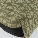 Christian Dior Trotter Canvas Schoudertas Groen Zilver Auth ar13816-14