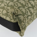 Christian Dior Trotter Canvas Shoulder Bag Green Silver Auth ar13816-16