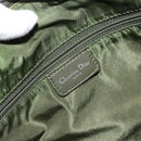 Christian Dior Trotter Canvas Schoudertas Groen Zilver Auth ar13816-17