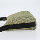 Christian Dior Trotter Canvas Schoudertas Groen Zilver Auth ar13816-4
