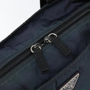 PRADA Tote Bag Nylon Navy Silver Auth ar13817-17