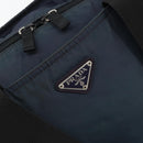 PRADA Tote Bag Nylon Navy Silver Auth ar13817-18