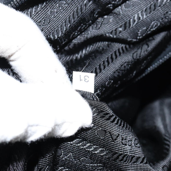 PRADA Tote Bag Nylon Navy Silver Auth ar13817