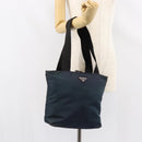 PRADA Tote Bag Nylon Navy Silver Auth ar13817-24