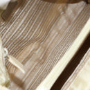 PRADA Tote Bag Nylon Ivory Silver Auth ar13818-10