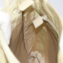 PRADA Tote Bag Nylon Ivory Silver Auth ar13818-20