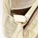 PRADA Tote Bag Nylon Ivory Silver Auth ar13818-23