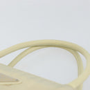 PRADA Tote Bag Nylon Ivory Silver Auth ar13818-8