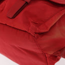 PRADA Backpack Nylon Red Silver Auth ar13819-15