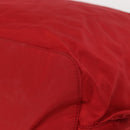 PRADA Backpack Nylon Red Silver Auth ar13819-17