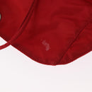 PRADA Backpack Nylon Red Silver Auth ar13819-22
