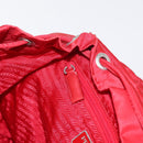 PRADA Backpack Nylon Red Silver Auth ar13819-27
