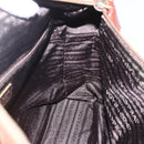 PRADA Chain Tote Bag Nylon Gold Brown Auth ar13820-19