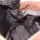 PRADA Chain Tote Bag Nylon Gold Brown Auth ar13820-20