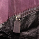 PRADA Chain Tote Bag Nylon Bordeaux Gold Auth ar13821-17