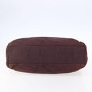 PRADA Chain Tote Bag Nylon Bordeaux Gold Auth ar13821-9