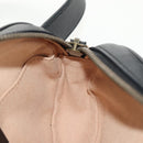 GUCCI GG Marmont Waist Bag Leather Black Gold 476434 Auth ar13822A-21