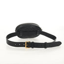 GUCCI GG Marmont Waist Bag Leather Black Gold 476434 Auth ar13822A-7