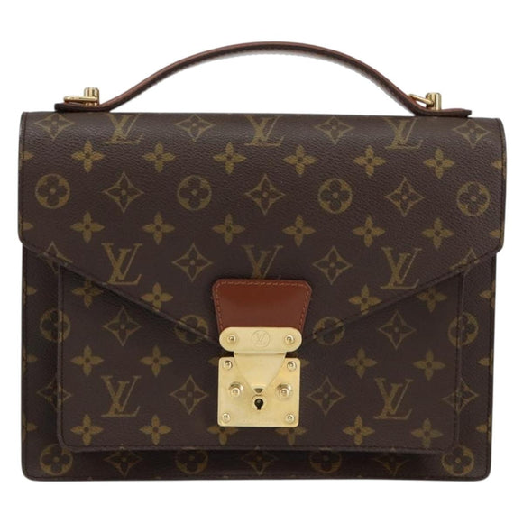 LOUIS VUITTON Monogram Monceau 28 Hand Bag M51185 LV Auth ar13826