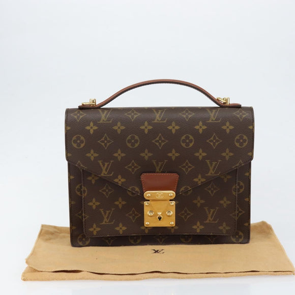 LOUIS VUITTON Monogram Monceau 28 Hand Bag M51185 LV Auth ar13826