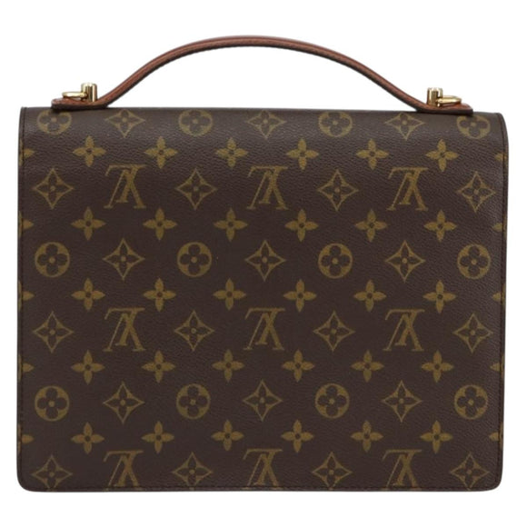 LOUIS VUITTON Monogram Monceau 28 Hand Bag M51185 LV Auth ar13826