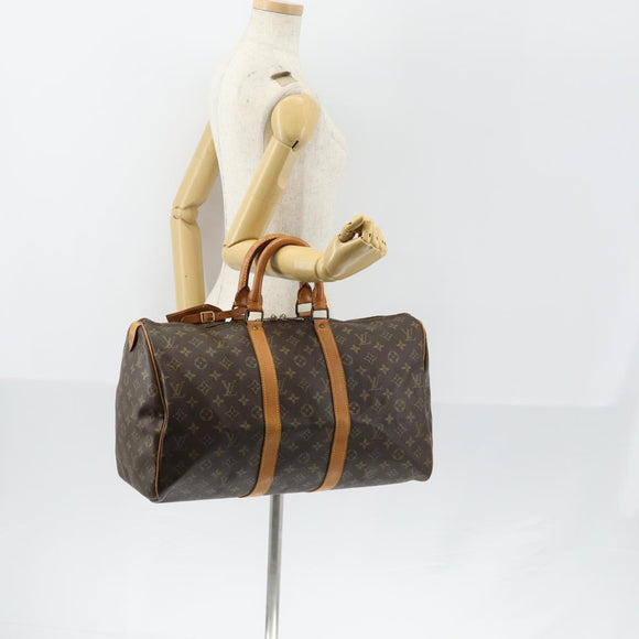 LOUIS VUITTON Monogram Keepall 45 Boston Tasche M41428 LV Auth ar13832