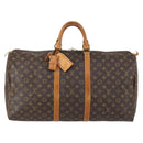 LOUIS VUITTON Monogram Keepall 55 Boston Bag M41424 LV Auth ar13834-13