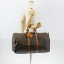 LOUIS VUITTON Monogram Keepall 55 Boston Bag M41424 LV Auth ar13834-23