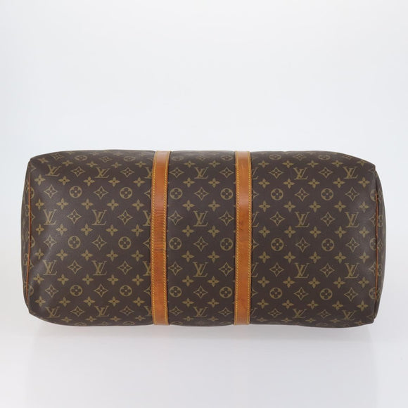 LOUIS VUITTON Monogram Keepall 55 Boston Bag M41424 LV Auth ar13834