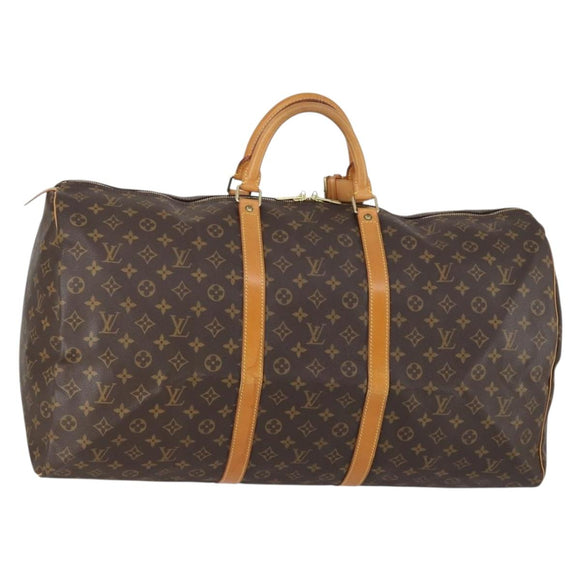 LOUIS VUITTON Monogram Keepall 60 Boston Bag M41422 LV Auth ar13835