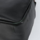 GUCCI Bamboo Hand Bag Leather Black Gold 000 2865 0575 Auth ar13837-12