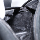 GUCCI Bamboo Hand Bag Leather Black Gold 000 2865 0575 Auth ar13837-18