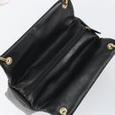 GUCCI Bamboo Hand Bag Leather Black Gold 000 2865 0575 Auth ar13837-6