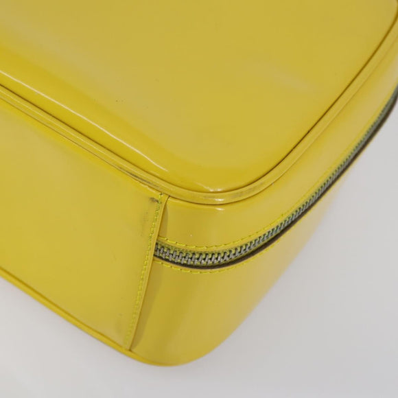 GUCCI Bamboo Hand Bag Enamel 2way Yellow Gold 000 270 0323 Auth ar13838