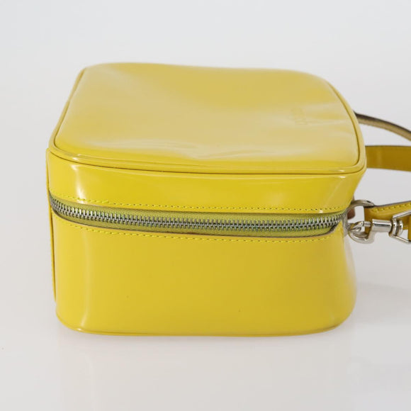 GUCCI Bamboo Hand Bag Enamel 2way Yellow Gold 000 270 0323 Auth ar13838