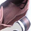 HERMES Trocha Horizontal Zonal MM Tote Bag Canvas Brown Silver Auth ar13839-11