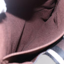 HERMES Trocha Horizontal Zonal MM Tote Bag Canvas Brown Silver Auth ar13839-21